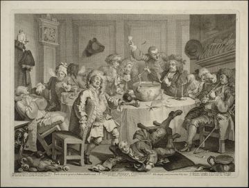 William Hogarth, A Midnight Modern Conversation