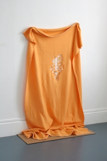 Phantom Blanket, 2008, Orange Wool Blanket