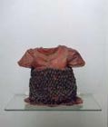 Alice Maher, Berry Dress, 1994, Rosehips, cotton, paint, sewing pins, 16 x 26 x 30 cm, Collection Irish Museum of Modern Art