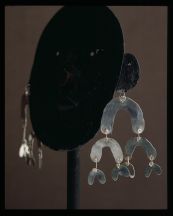 Alexdander Calder, Earrings, c. 1940, Silver wire, 4 x 4 inches each, Calder Foundation, New York, © 2007 Calder Foundation,Photography by Maria Robledo New York