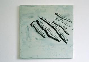 Ciaran Murphy, 6 Sticks, 70 x 70 cm, oil on linen, 2007