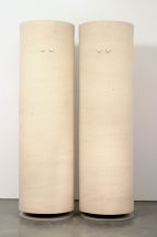 Miroslaw Balka, 2 x (60 x 62 x 200), Ø 6 x 0, 1 x 500, 2001, steel, felt and wafer, 60 x 62 x 200 cm each, Courtesy Gladstone Gallery, New York