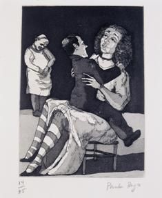 Paula Rego, The Baker's Wife, 1989, Etching and aquatint, 14/75, 33.5 x 26.3 cm, Collection Irish Museum of Modern Art, Purchase, 1997