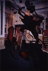 Rebecca Horn,Dublin Last Waltz at the Shelbourne Hotel, 1992, Over-painted photograph, Unframed: 126 x 92.5 cm, Donated by the artist, 2001