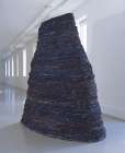 Kathy Prendergast, Stack, 1989, Cloth, string, paint and wood, 270 x 260 x 70 cm, Collection Irish Museum of Modern Art