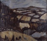 Tony O'Malley, Vinegar Hill, From Bree Hill, 1957, Oil on canvas, 45.5 x 52.5 cm. Collection Irish Museum of Modern Art, Heritage Gift From The Mcclelland Collection 