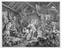 William Hogarth, Strolling Actresses Dressing in a Barn, 1738, Etching and engraving, Donation Madden Arnholz Collection, 1988, Irish Museum of Modern Art