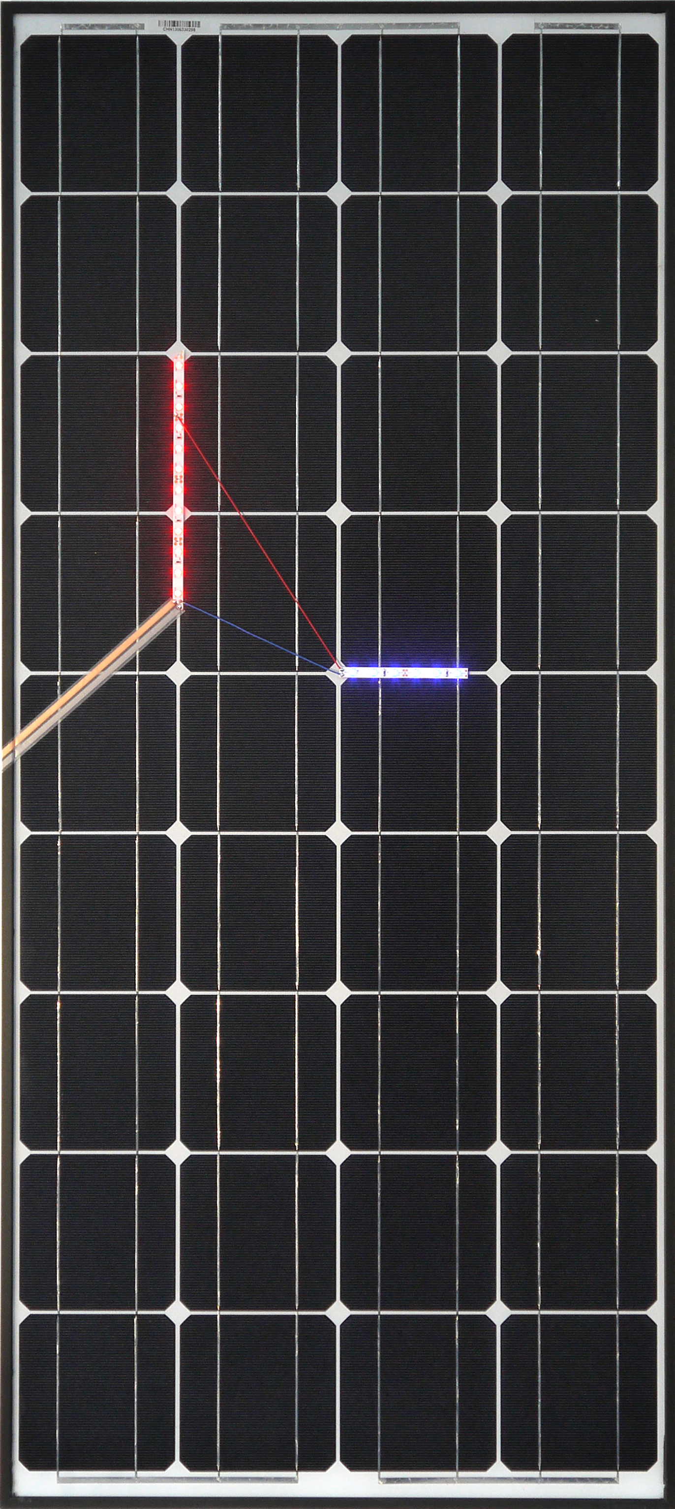 Haroon Mirza, Solar Powered LED Circuit Composition 3, 2014