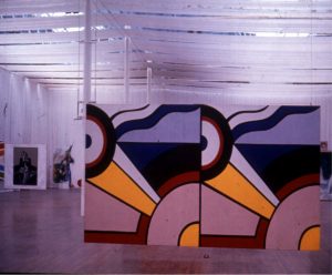 View of Rosc '67 showing paintings by Lichtenstein and Picasso, Anne Crookshank.