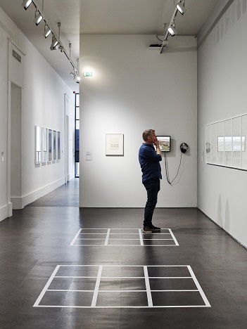 Gallery thumbnail. Installation View of IMMA Collection Brian O’Doherty Language and Space, 26 April – 16 September 2018, IMMA. Photography Ros Kavanagh