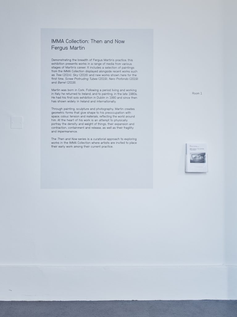 Gallery thumbnail. Installation view of ‘IMMA Collection: Then and Now, Fergus Martin’, 15 February – 29 September 2019, IMMA, Dublin. Photo by Ros Kavanagh