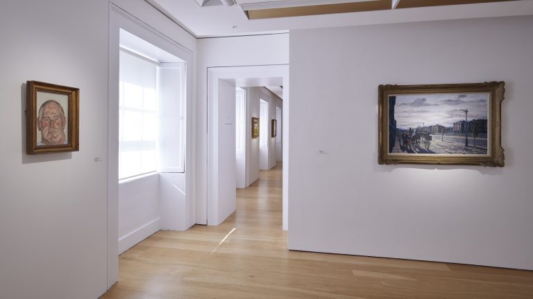 Gallery thumbnail. Installation view of 'Life Above Everything: Lucian Freud and Jack B. Yeats'. IMMA, Dublin. Photo by Ros Kavanagh.