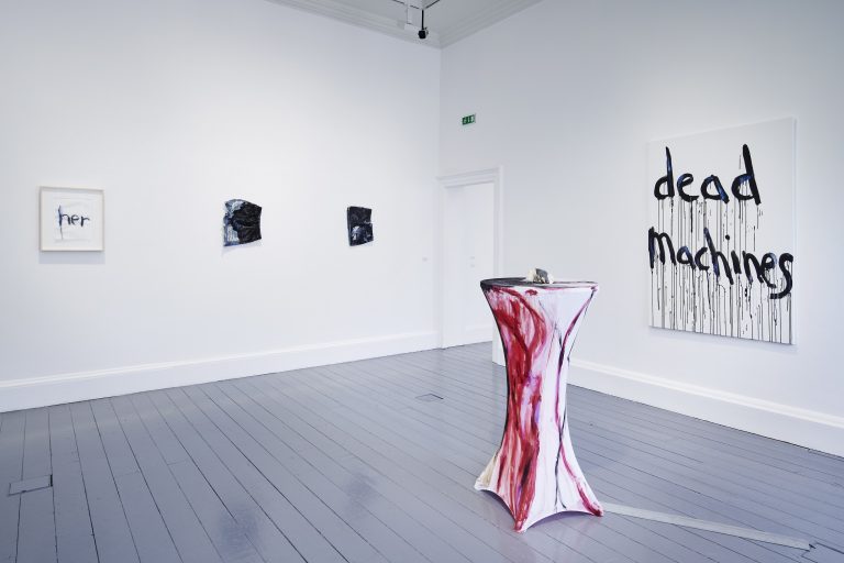 Installation view of Kim Gordon: She bites her tender mind, 27 July - 10 November 2019, IMMA, Dublin. Photo by Ros Kavanagh.