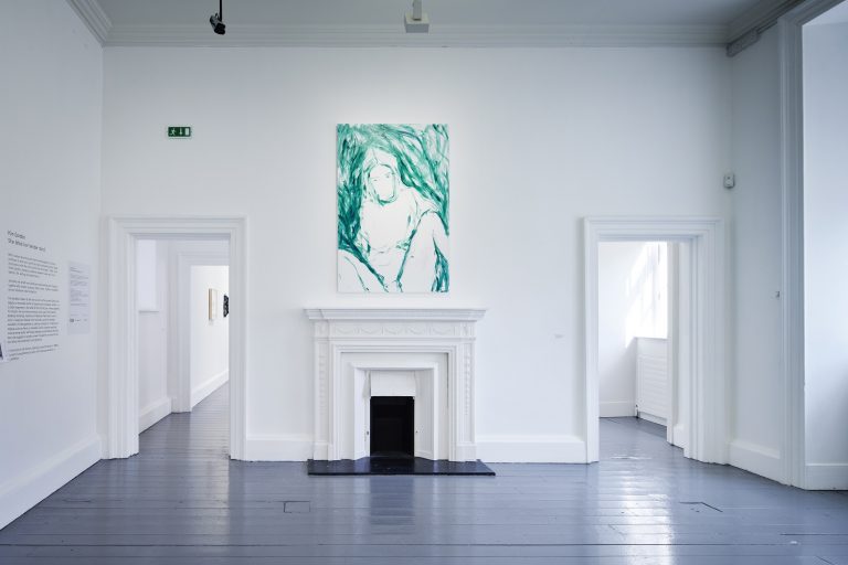 Gallery thumbnail. Installation view of Kim Gordon: She bites her tender mind, 27 July - 10 November 2019, IMMA, Dublin. Photo by Ros Kavanagh.
