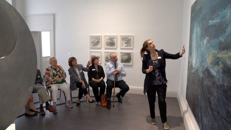 Gallery thumbnail. Irish Dementia Working Group on an Azure Tour at IMMA / Photo by Killian Waters