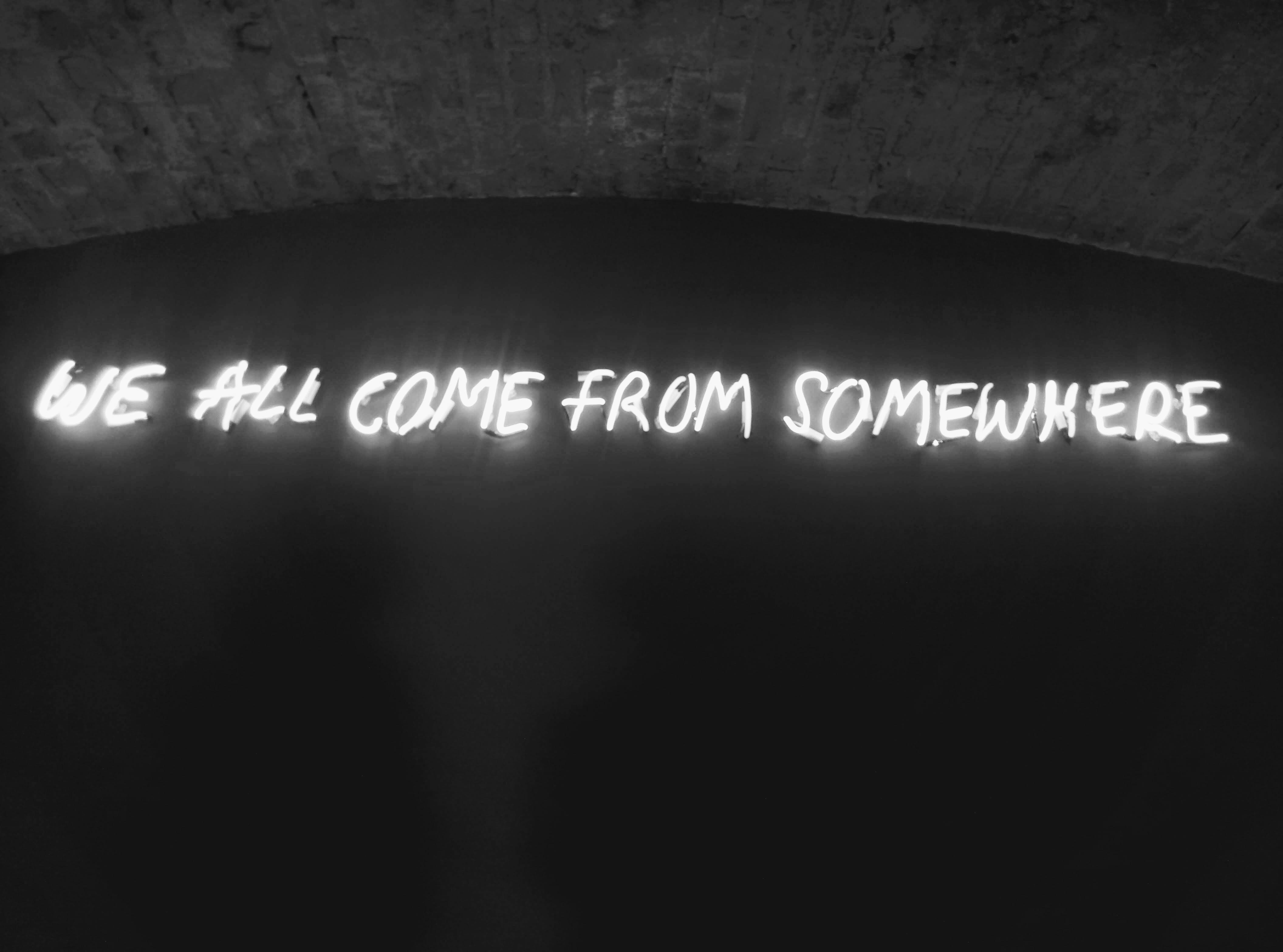 A neon sign at the EPIC Museum, CHQ, Dublin. Image by Jessica Foley