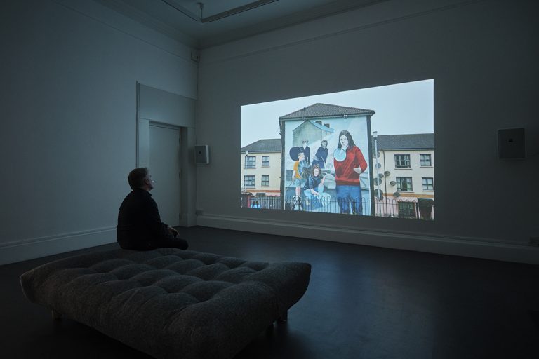 Gallery thumbnail. Installation view of Helen Cammock, The Long Note. 13 March 2019 - 12 May 2019. IMMA, Dublin. Photos by Ros Kavanagh
