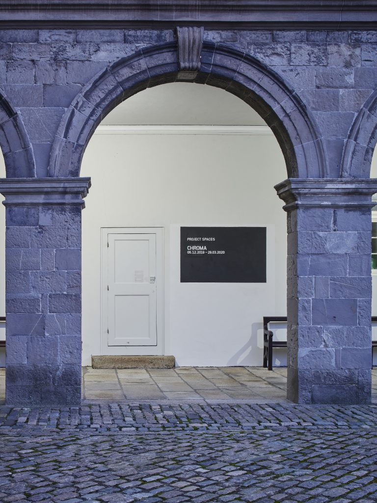 Gallery thumbnail. Installation view of CHROMA. IMMA, Dublin. 10 December 2019 - 29 March 2020. Photos by Ros Kavanagh