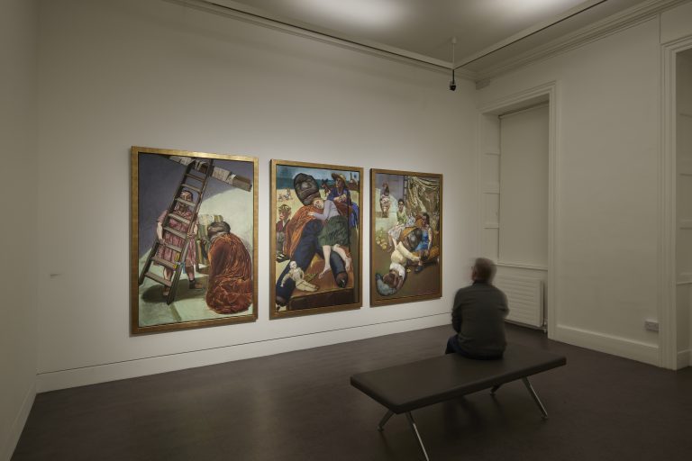 Gallery thumbnail. Installation view Paula Rego, Obedience and Defiance, IMMA, Dublin. Photo Ros Kavanagh.