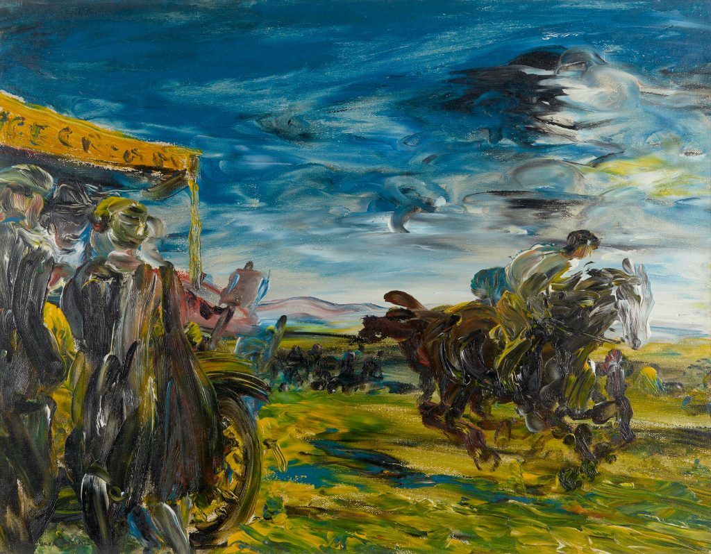 Jack B. Yeats, The Flapping Meeting, 1926, © Estate of Jack B. Yeats, DACS London / IVARO Dublin, 2019. Private Collection. Photo: Denis Mortell.
