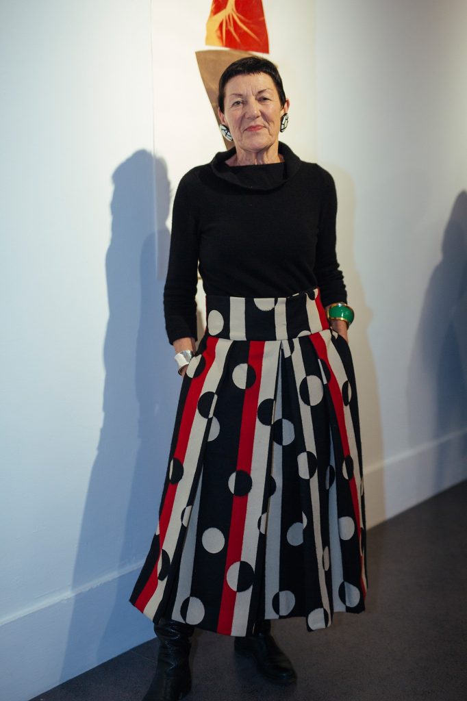 Janet Mullarney photographed at the Opening of ‘Then and Now’ / IMMA / 2019 / Photo by Kyle Tunney