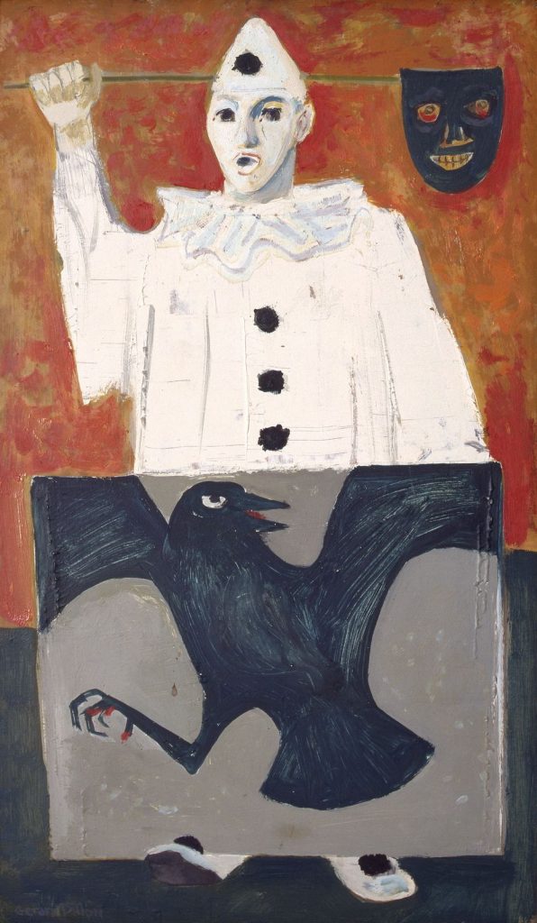 Gerard Dillon, Clown with Bird Canvas, 1960