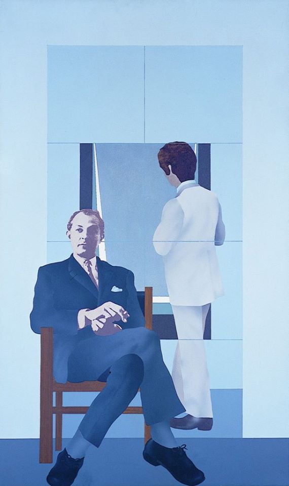 Robert Ballagh, Portrait of David Hendriks, 1972