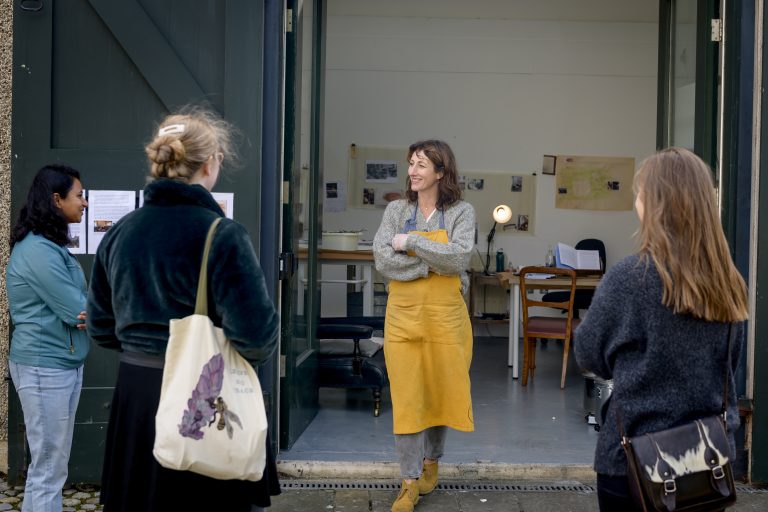 Gallery thumbnail. Clodagh Emoe, IMMA Outdoors, A Radical Plot Open Studios, October 2021. Photo by Louis Haugh