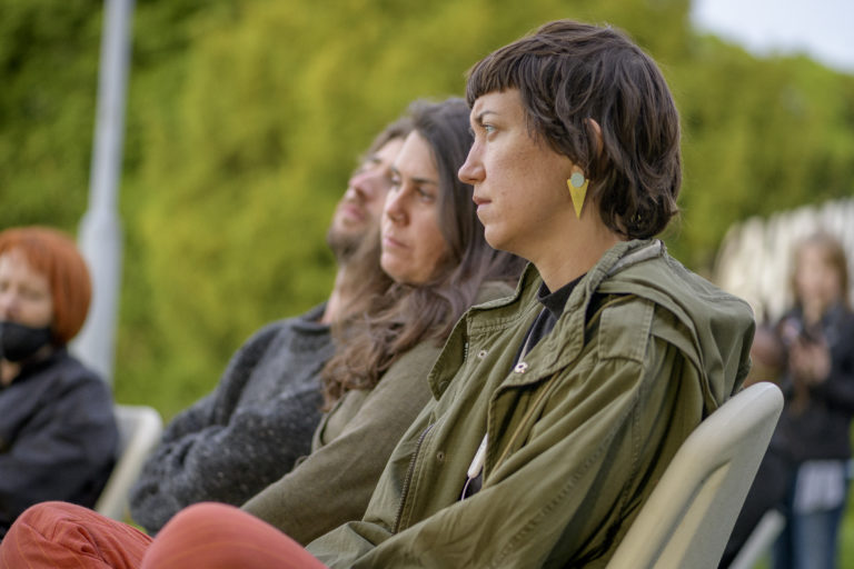 Gallery thumbnail. More than the reverb performance at IMMA Outdoors 2022. Photo: Louis Haugh