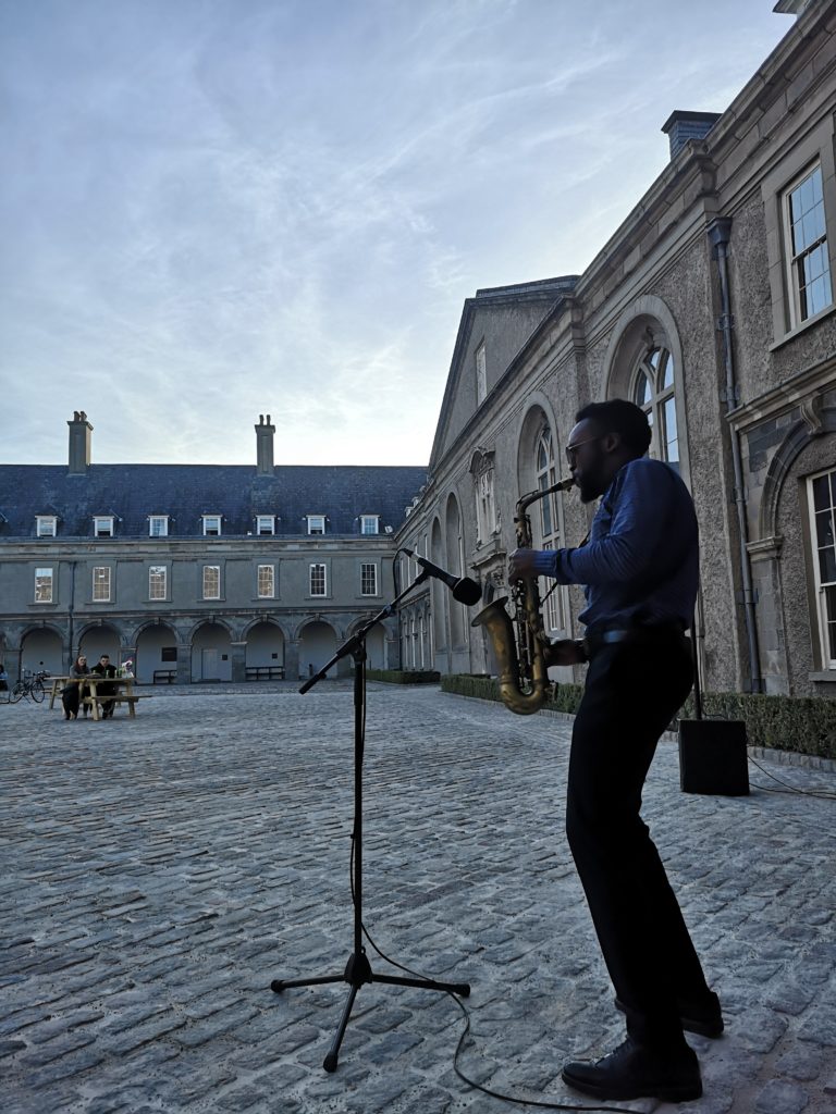 Gallery thumbnail. Music in the Courtyard  TK Sax