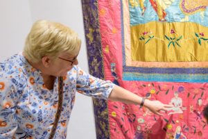 West Tallaght Women’s Textile Collective Reunion at IMMA's Narrow Gate of the Here and Now: Social Fabric exhibition. Photo by Louis Haugh.