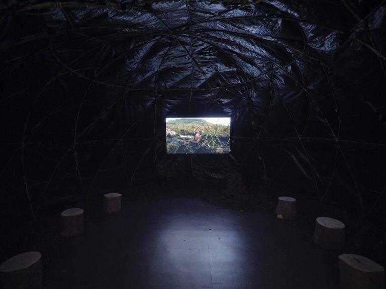 Gallery thumbnail. Laura Grisard, What lingers beneath, 2023. RDS Visual Art Awards 2023 at IMMA. Photography by Ros Kavanagh.