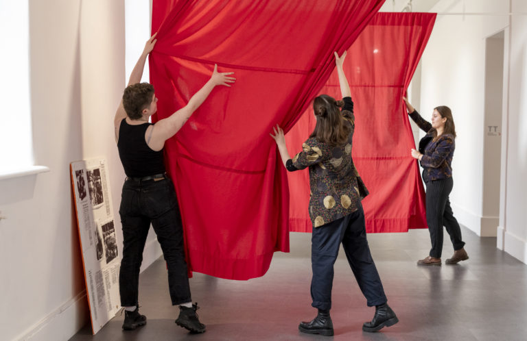 Gallery thumbnail. Installation view, Sarah Pierce, An Artwork in the Third Person, 2009. As part of the exhibition Sarah Pierce, Scene of the Myth at IMMA, Dublin, 2023. Photography Ros Kavanagh. Image courtesy the artist and IMMA