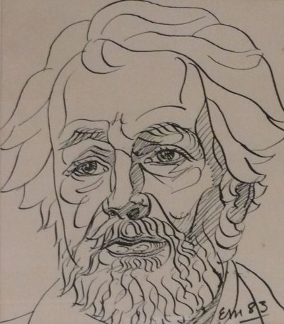 Drawing for a Portrait of Paddy Collins