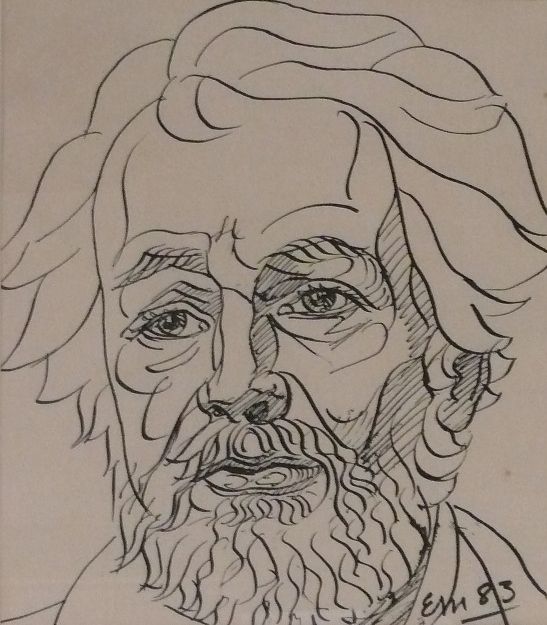 Artwork: Drawing for a Portrait of Paddy Collins