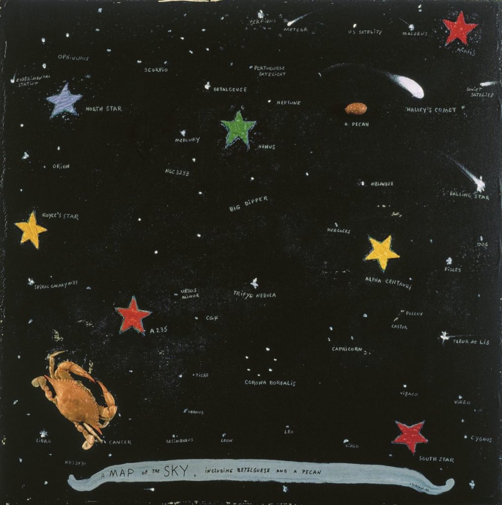 Artwork: A Map of the Sky, Including Betelguese and a Pecan