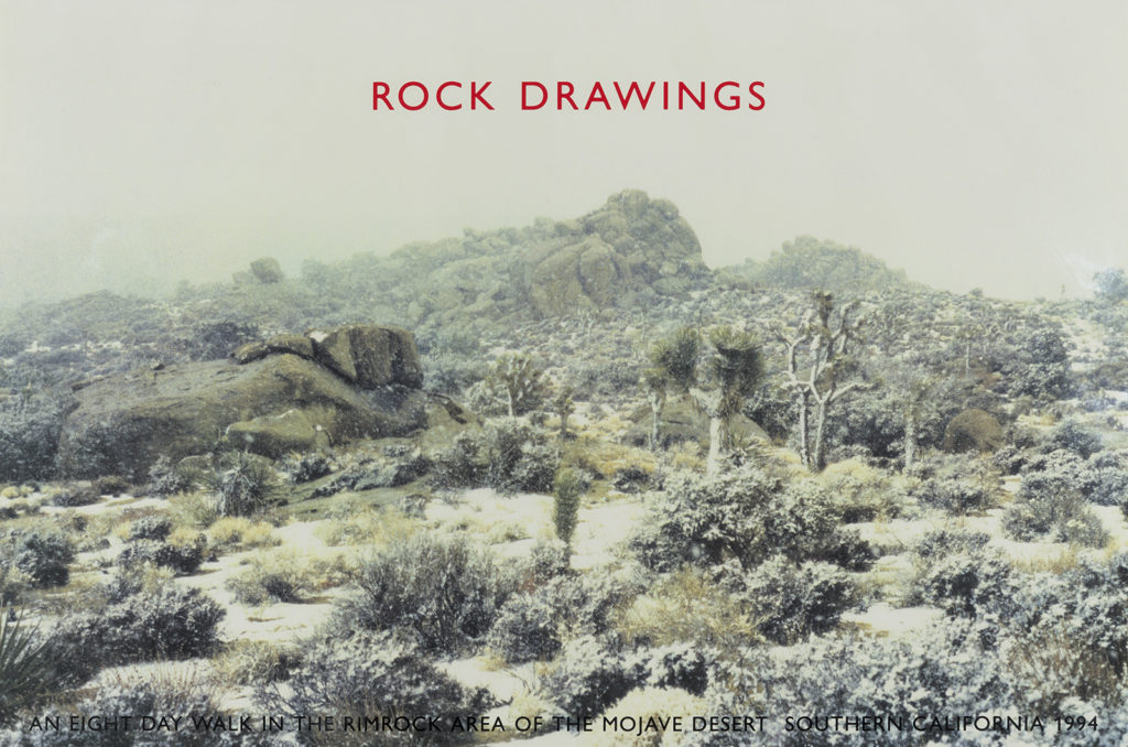 Artwork: Rock Drawings (12 rock drawings and one photo-piece and certificate in portfolio case bound in black buckram)