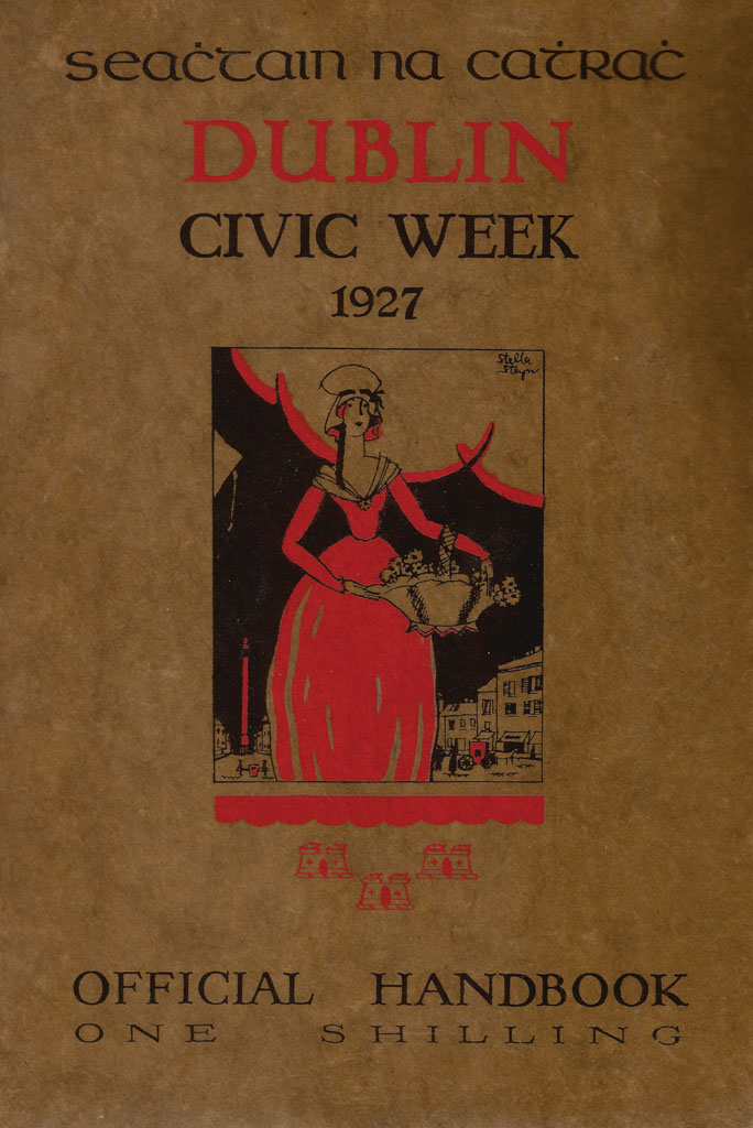 Stella Steyn, Flower Seller, cover design for Dublin Civic Week 1927 Official Handbook, ed. Bulmer Hobson, Courtesy of the National Library of Ireland