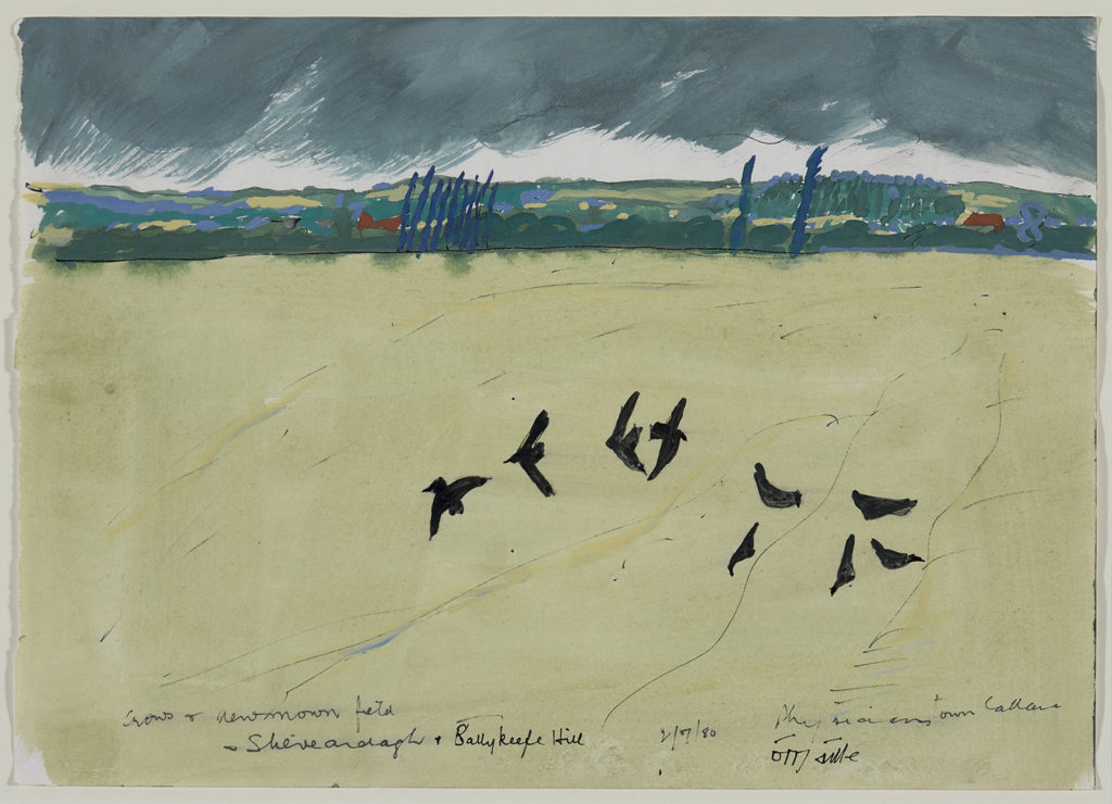 Artwork: Crows & New Mown Field, Slieveardagh & Ballykeefe Hill, Physicianstown, Callan