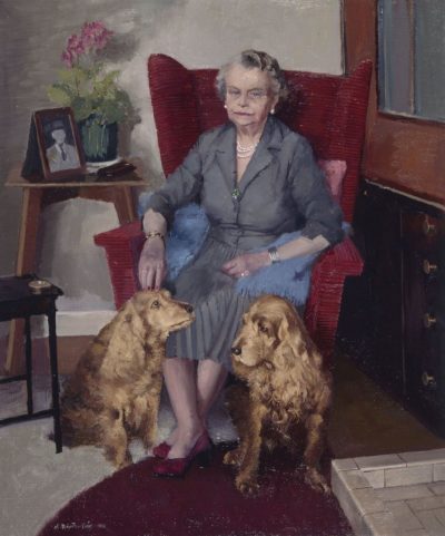 Mother with Monty and Duke