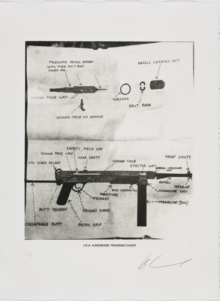 Artwork: I.R.A. handmade training chart