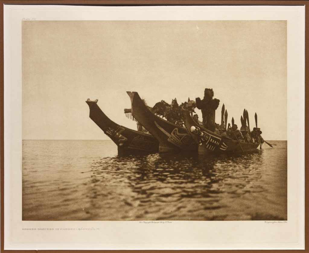 Artwork: Masked Dancers in Canoes – Qagyuhl