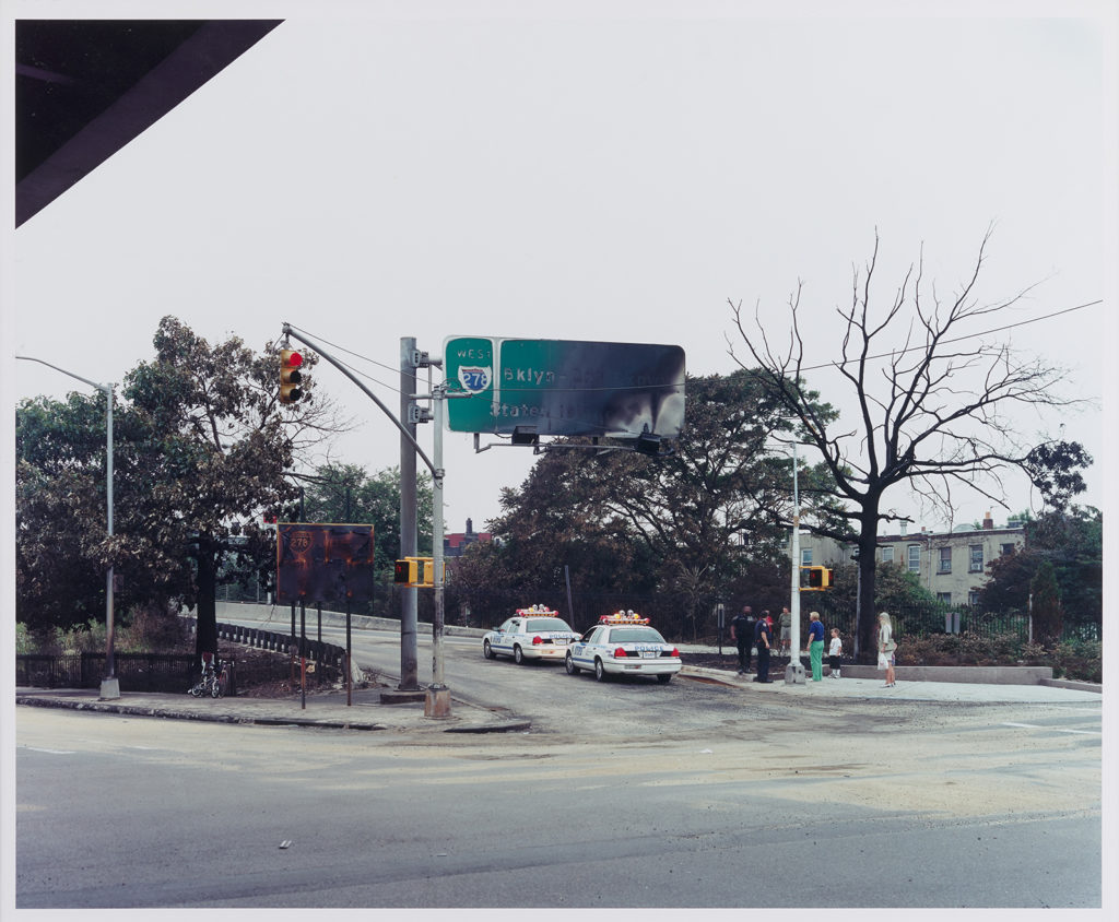 Artwork: “B.Q.E. Truck Tragedy” after Brecht’s “The street scene”. View from south east corner”.