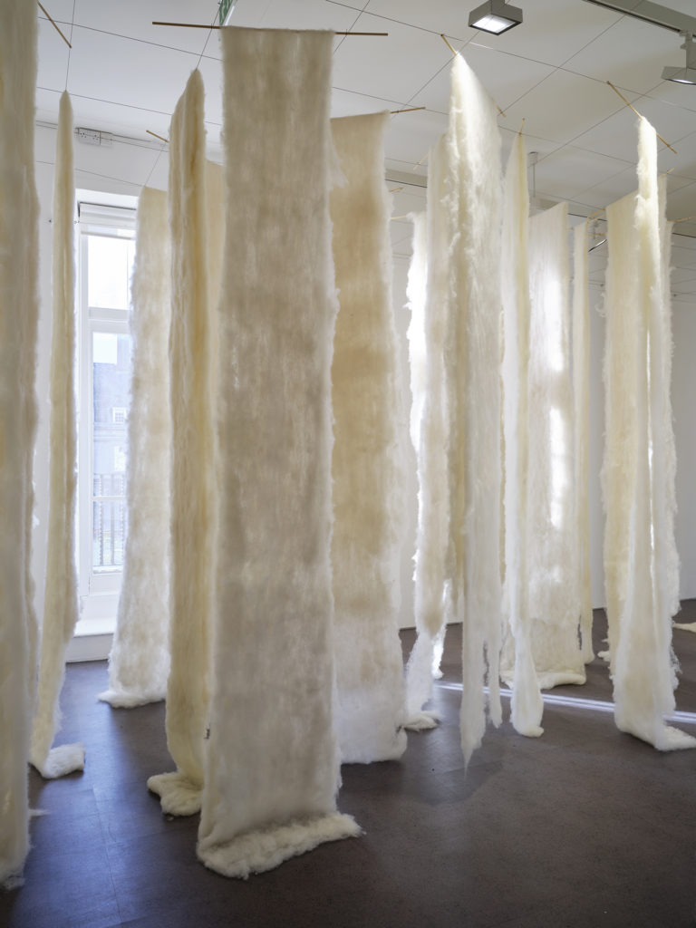 Gallery thumbnail. Installation view of Cecilia Vicuña: Reverse Migration, a Poetic Journey, at IMMA, Dublin, 7 Nov 2025 – 5 July 2026. Photo Ros Kavanagh.  