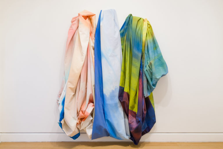 Gallery thumbnail. Installation view Sam Gilliam: Sewing Fields, 13 June 2025 – 25 January 2026. IMMA, the Irish Museum of Modern Art, Dublin Ireland. Courtesy Sam Gilliam Foundation. Photo Louis Haugh. 